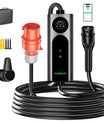 Noeifevo Type 2 Mobil EV Wallbox, 11KW 3-fase CEE16A Justerbar Ladeeffekt EV-lader, 5m/10m/15m EV-ladekabel for Model Y/3, ID.3/4/5, MG4, EX30, e-up, e-tron, Zoe og andre EV-er.
