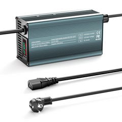 NOEIFEVO 67.2V 8A 16S Litiumbatterilader for 16S 60V Li-Ion-batterier, Strøminnstilling 1-8A, langsom lading og rask lading (MLC1300)