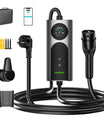 NOEIFEVO CY01 Type 2 ladekabel Schuko 220V, 3,7kW mobil wallbox med APP, 6-16A 1-faset ladekabel til elbil for alle EVs (IEC 62196-2) & PHEVs