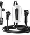 NOEIFEVO F095 Typ 2 till Schuko EV laddkabel för elfordon, 3,5KW 6A till 16A justerbar ström, 3m/5m/10m