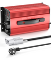 NOEIFEVO 67.2V 25A Caricabatterie per batterie al litio per batterie Li-Ion Lipo 59.2V (60V) 16S, con display LCD, corrente regolabile, caricabatterie per biciclette elettriche, monopattini, motociclette elettriche