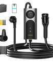 NOEIFEVO CY01 Type 2 ladekabel Schuko 220V, 3,7kW mobil wallbox med APP, 6-16A 1-faset ladekabel til elbil for alle EVs (IEC 62196-2) & PHEVs