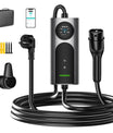 NOEIFEVO CY01 Type 2 ladekabel Schuko 220V, 3,7kW mobil wallbox med APP, 6-16A 1-faset ladekabel til elbil for alle EVs (IEC 62196-2) & PHEVs