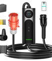 NOEIFEVO Q21W Wlan Caricabatterie per auto elettriche Wallbox mobile 11kW con telecomando APP, cavo di ricarica 5m/10m Tipo2 CEE16A 3phase 