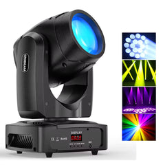 200W LED Beam -moving head -valo, 18 prismaa sisältävä väriprojektori näyttämövalaistukseen, tehosteprojektori baareihin, syntymäpäiväjuhliin, klubeille, KTV:hen, konsertteihin ja teattereihin