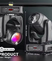 200W LED Beam -moving head -valo, 18 prismaa sisältävä väriprojektori näyttämövalaistukseen, tehosteprojektori baareihin, syntymäpäiväjuhliin, klubeille, KTV:hen, konsertteihin ja teattereihin