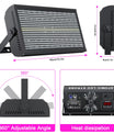 200W LED RGBW 48+8-Segment-Stroboskoplichter DMX512 Wash Bühnenlicht Uplight DJ-Lichter für Partys, Discos, Hochzeiten, Bars und KTVs