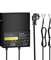 NOEIFEVO Uniwersalna ładowarka do baterii 12V 20A 2-bankowa (10A/Bank), wodoodporna ładowarka 12V do LiFePO4, litowo-kwasowo-ołowiowa, dla kampera, łodzi, motocykla, kosiarki, silnika trollingowego i akumulatora kwasowo-ołowiowego