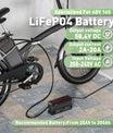 NOEIFEVO 58.4V 2-20A Lithium-LiFePO4-accu-oplader voor 51.2V 16S LiFePO4-accu, LCD-display, instelbare stroom, oplader voor golfwagens, trollingmotor, boot en campers