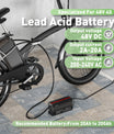 NOEIFEVO 48V 2A-20A Ström Justerbart Batteriladdare för Blysyra-batterier, AGM, Gel, Golfvagns-batteriladdare, LED-display
