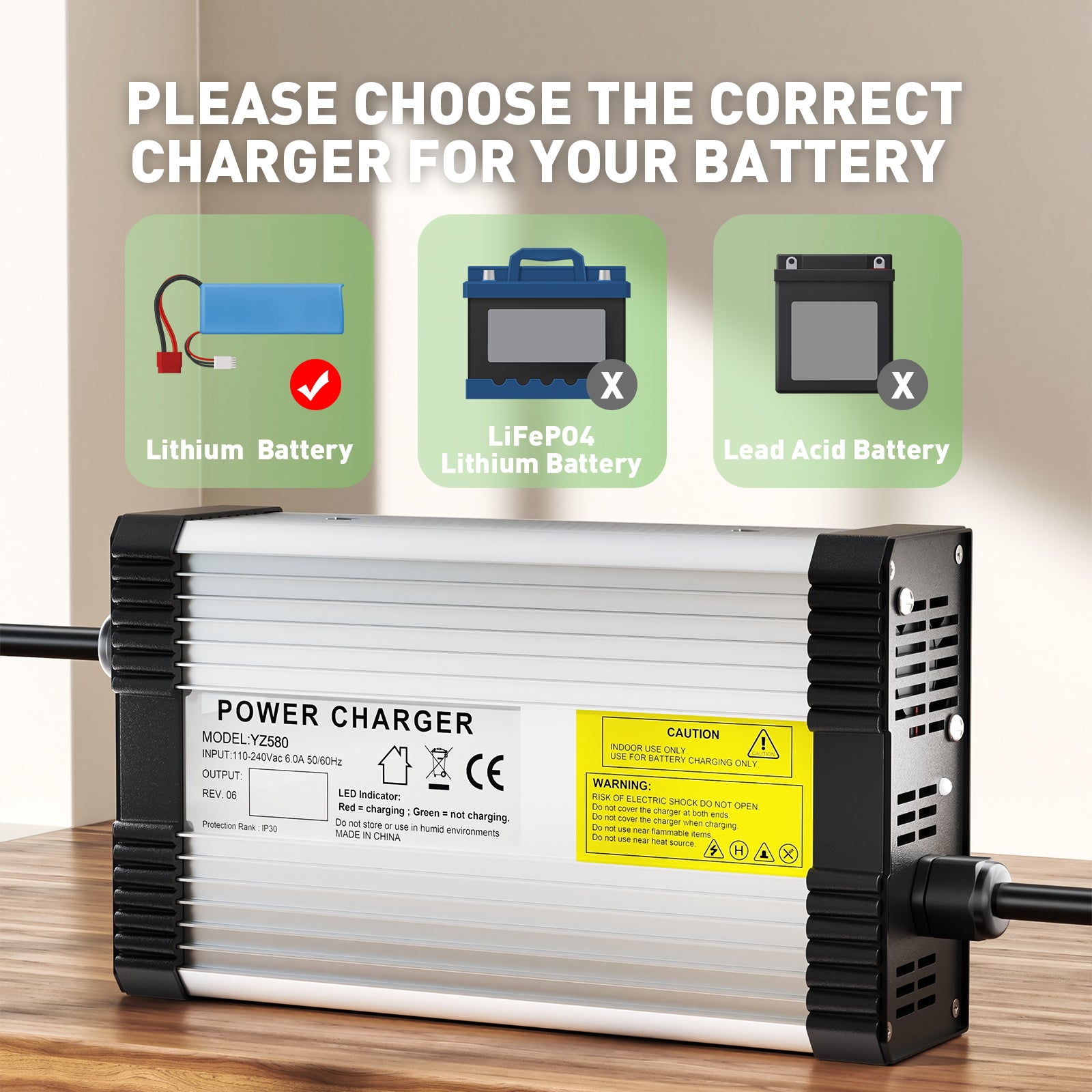 NOEIFEVO 84V 5A Lithium-batterilader for 20S 72V 74V Lithium-batteri, med kjølevifte, automatisk avstenging.