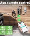 NOEIFEVO CY01 Type 2 ladekabel Schuko 220V, 3,7kW mobil wallbox med APP, 6-16A 1-faset ladekabel til elbil for alle EVs (IEC 62196-2) & PHEVs
