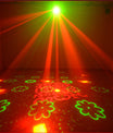 3-i-1 DMX RGBW festlys, LED-laser stroboskop disco DJ beam spot scenebelysning, danseklubb bryllup sommerfugllys
