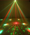 3-i-1 DMX RGBW festlys, LED-laser stroboskop disco DJ beam spot scenebelysning, danseklubb bryllup sommerfugllys
