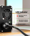 NOEIFEVO 69V-73.5V 3A bly-syre batterilader for 60V bly-syre batteri, e-sykkel scooter elektrisk enhet motorsykkel lader.