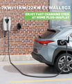 Noeifevo Q5 7KW 11KW 22KW EV Wallbox Ladestasjon Type 2 5M DC6mA RCD-beskyttelse