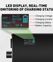 NOEIFEVO 84V 2-20A Caricabatterie per batterie al litio 74V 20S Li-Ion-Lipo, con display LCD, corrente regolabile, caricabatterie per e-bike, scooter, moto elettriche