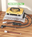 NOEIFEVO 58.4V 50A LiFePO4 batterilader for 51.2V (48V) 16S LiFePO4 batteri, vanntett, 0V BMS aktivert