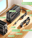 NOEIFEVO 67.2V 4A litiumlader for 16S 59.2V Ebike scooter batteri, LED display, aluminiumshus, vifte