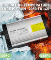 NOEIFEVO 84V 5A Lithium-batterilader for 20S 72V 74V Lithium-batteri, med kjølevifte, automatisk avstenging.