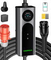 Noeifevo Type 2 Mobil EV Wallbox, 11KW 3-fas CEE16A Justerbar Laddningskraft EV-laddare, 5m/10m/15m EV-laddkabel för Model Y/3, ID.3/4/5, MG4, EX30, e-up, e-tron, Zoe och andra elbilar.
