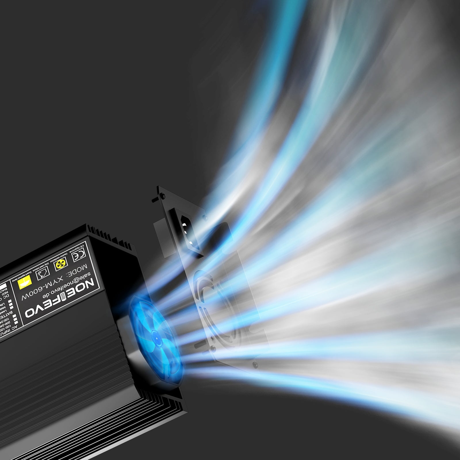 NOEIFEVO 58.4V 10A LiFePO4 batterioplader til 51.2V(48V) 16S lithiumbatteri til golfvogne, autocampere og elektriske fiskemotorer