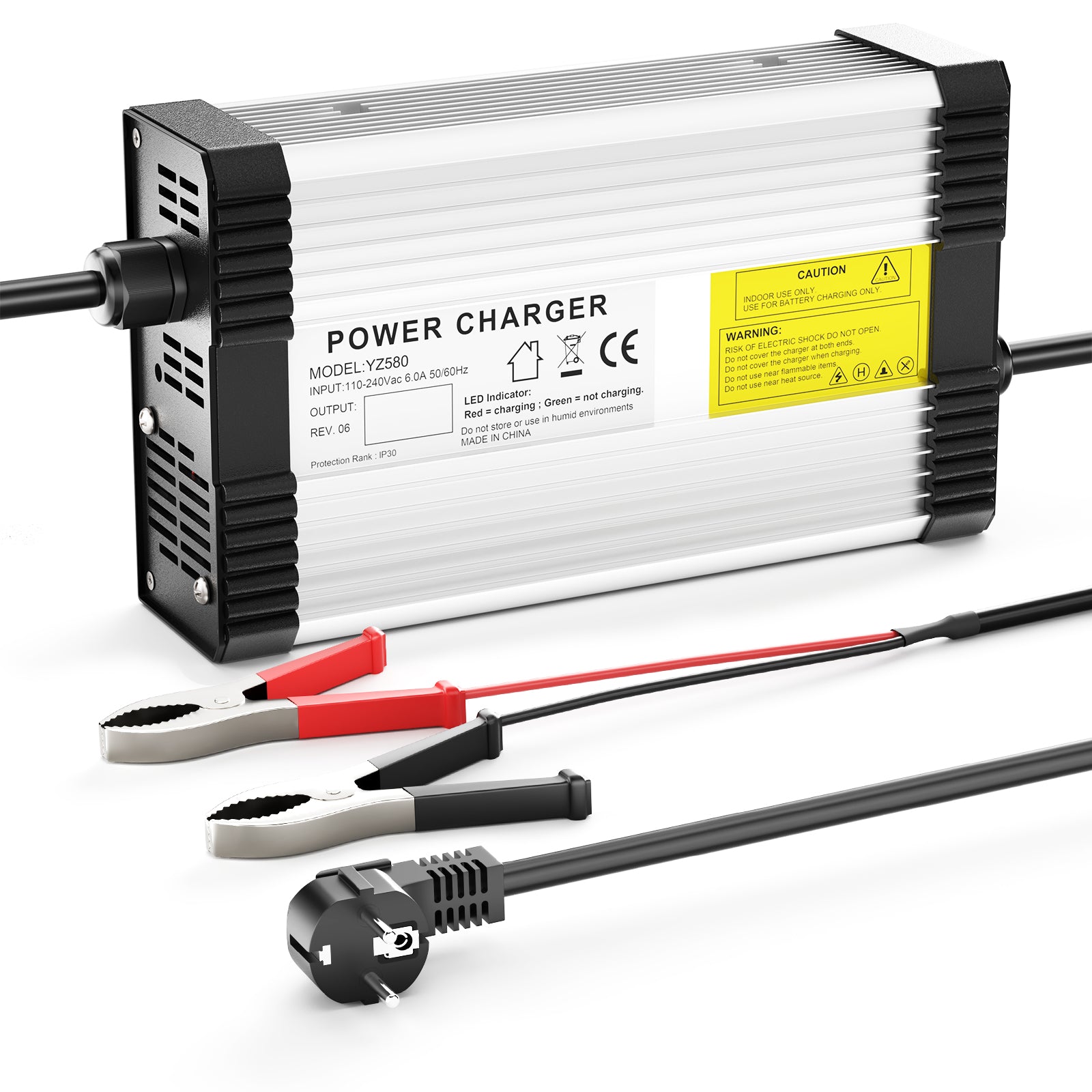 NOEIFEVO 84V 5A Lithium-batterilader for 20S 72V 74V Lithium-batteri, med kjølevifte, automatisk avstenging.
