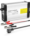 NOEIFEVO 13,8V-14,7V 20A blysyrebatterilader for 12V blysyrebatteri, med kjølevifte og automatisk avstenging.