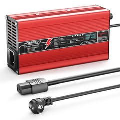 NOEIFEVO Carregador de Bateria de Chumbo-Ácido 72V 5A, Tensão de Carga 82,8-88,2V, Desligamento Automático, Display OLED, Carcaça de Alumínio, com Ventoinha