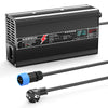 NOEIFEVO 84V 5A Lithium-lader for 20S 74.0V batteri, LED-skjerm, aluminiumhus, vifte