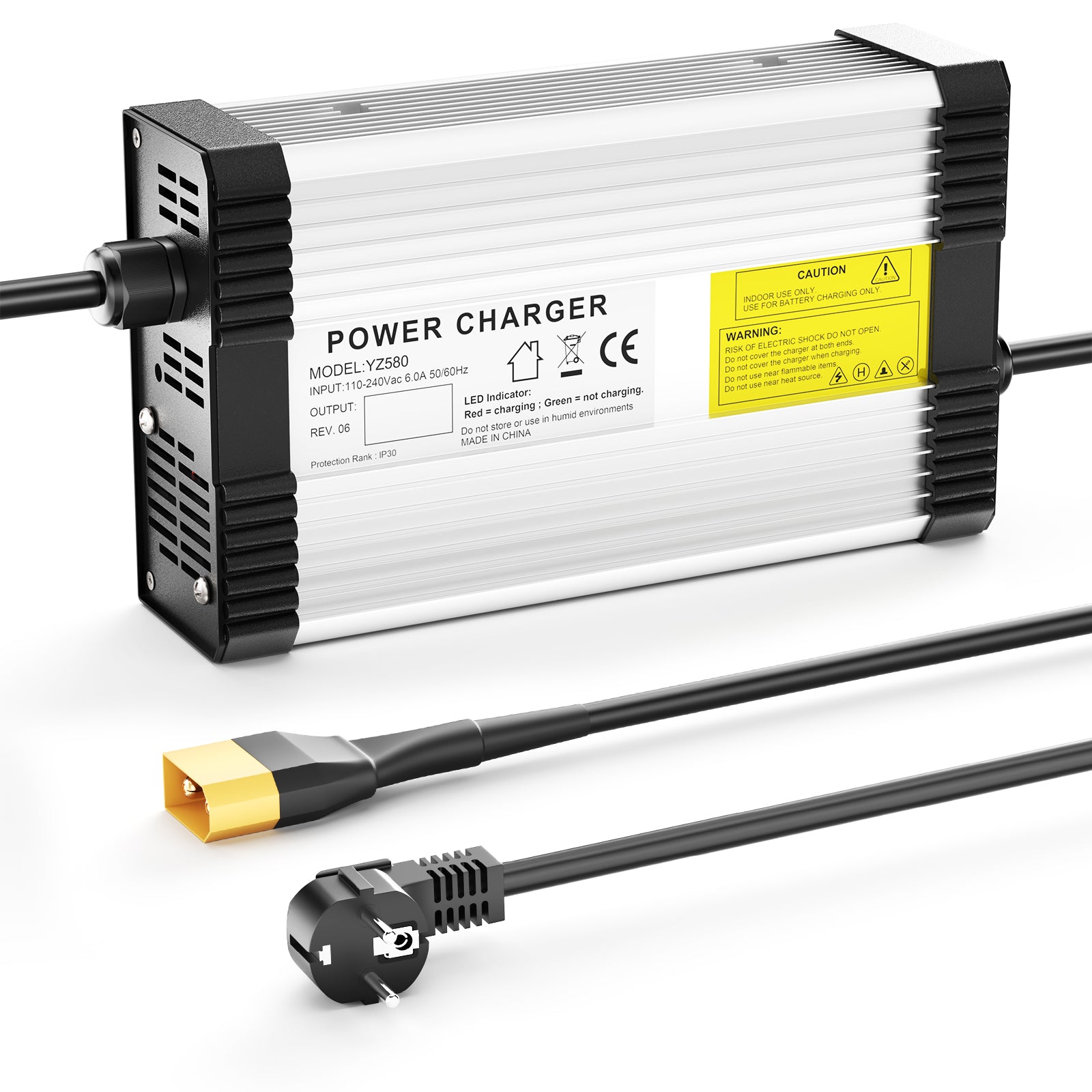 NOEIFEVO 84V 5A Lithium-batterilader for 20S 72V 74V Lithium-batteri, med kjølevifte, automatisk avstenging.