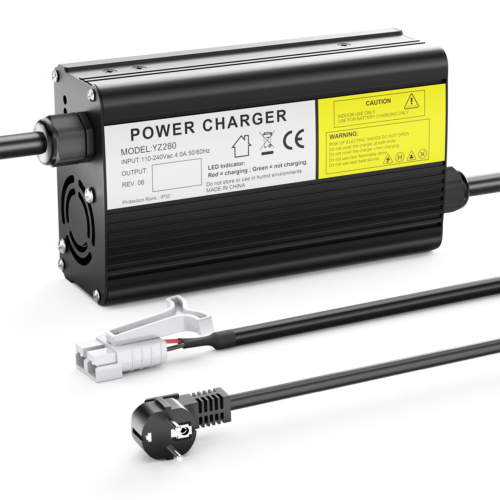 NOEIFEVO 69V-73.5V 3A bly-syre batterilader for 60V bly-syre batteri, e-sykkel scooter elektrisk enhet motorsykkel lader.