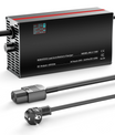 NOEIFEVO 48V 2A-20A Ström Justerbart Batteriladdare för Blysyra-batterier, AGM, Gel, Golfvagns-batteriladdare, LED-display