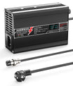 NOEIFEVO 67.2V 4A litiumlader for 16S 59.2V Ebike scooter batteri, LED display, aluminiumshus, vifte