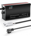 NOEIFEVO 50,4V 2-20A Lithium-batterijlader voor 44,4V 12S Lithium-Li-Ion-Lipo-batterij, LCD-display, instelbare stroom, lader voor E-bike, scooter, elektromotorfiets