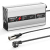 NOEIFEVO Cargador de batería LiFePO4 73V 6A para batería de 64V 20S, apagado automático, carcasa de aluminio, con ventilador (Plata)
