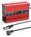 NOEIFEVO 12,6V 5A 6A 7A 8A 10A Lithium-oplader voor 3S 11,1V Li-Ion Lipo-batterijen, met LCD-scherm, koelventilator, automatische uitschakeling (ROOD)