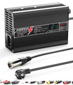 NOEIFEVO 58.4V 2A LiFePO4 Batterie-Ladegerät für 16S 48V 51.2V LiFePO4 Batterie, mit LCD-Anzeige, Kühlventilator, automatischer Abschaltung