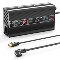 NOEIFEVO 16,8V 20A Litium-lader for 4S 14,8V batteri, LED-skjerm, aluminiumsdeksel, vifte