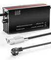 NOEIFEVO 48V 2A-20A Ström Justerbart Batteriladdare för Blysyra-batterier, AGM, Gel, Golfvagns-batteriladdare, LED-display