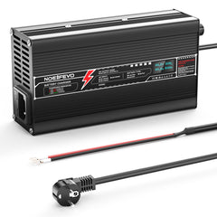 NOEIFEVO 29,2V 15A LiFePO4-batterilader for 8S 24V 25,6V LiFePO4 litiumbatteri, LED-skjerm, aluminiumhus