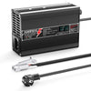 NOEIFEVO 46.2V 2A 3A 3.5A 4A Carregador de Lítio para Baterias Li-Ion Lipo 11S 40.7V, Ventilador de Resfriamento, Desligamento Automático (PRETO)