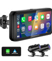 Pantalla CarPlay para motocicleta NOEIFEVO MT9B con detección de ángulo muerto, CarPlay inalámbrico y Android Auto, pantalla táctil portátil impermeable de 6.3 pulgadas, Bluetooth dual mejorado, navegación