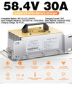 NOEIFEVO 58.4V 30A LiFePO4 Caricabatteria per 51.2V (48V) 16S LiFePO4 batteria, impermeabile, 0V BMS abilitato