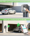 NOEIFEVO Wallbox 11kW mit APP & RFID – 3-Phasiges Typ 2 EV-Ladegerät 400V, 6–16 A, 5M Kabel mit Kabelhalter – RCD Typ B & IP67,Einstellung Startzeiteffiziente Ladestation für Zuhause für BEV PHEV