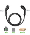 NOEIFEVO Cavo di estensione Type 2 da 5M/7M per la ricarica, 3.5KW / 7KW / 11KW / 22KW Cavo di ricarica Type 2 a Type 2 per Wallbox e caricabatterie EV