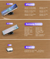 NOEIFEVO Magnetická neviditelná bezdrátová nabíječka, 30 mm podložka na stůl, nábytek stůl noční stolek desktop nabíjecí stanice pro iPhone 15/14/13/12/11/Samsung/LG/Google