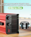 NOEIFEVO 42V 25A Litium-batterilader for 37V (36V) 10S Litium Li-ion Lipo-batteri, LCD-skjerm, justerbar strøm, lader for el-sykkel, scooter, elektrisk motorsykkel