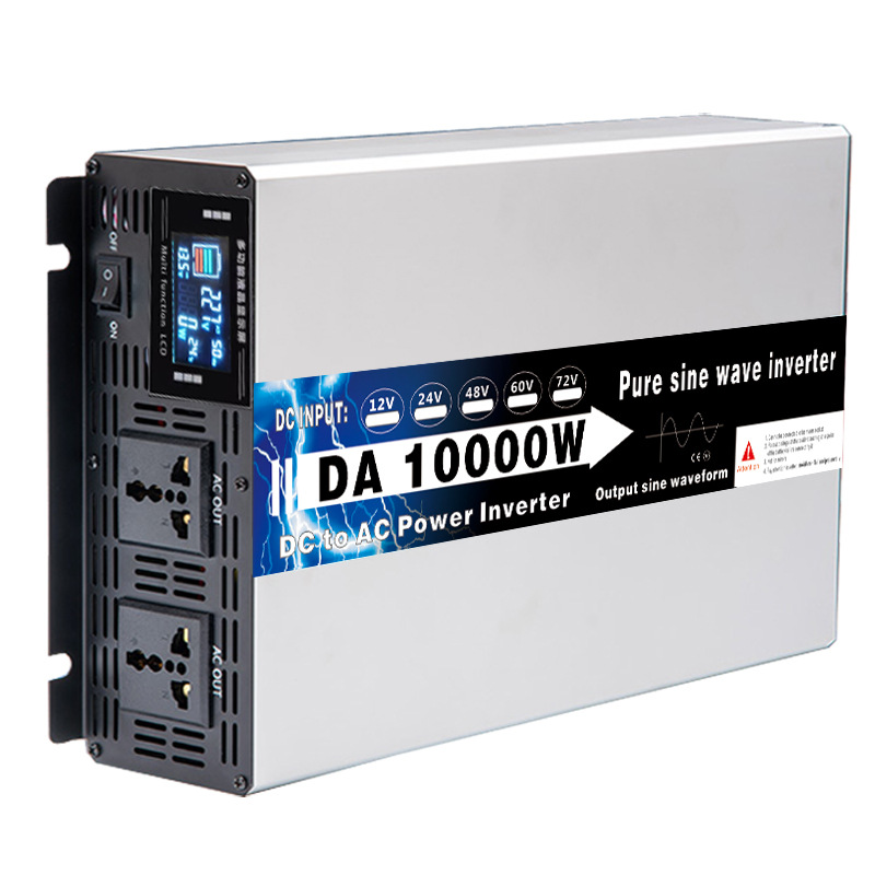 12V 24V 48V 60V 72V ren sinusbølge-inverter, 4000W 12000W solspennings-autokonverter med fjernkontroll