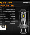 2 pezzi 60W 12000 Lumen Lampada Fari Auto, Lampada LED H7